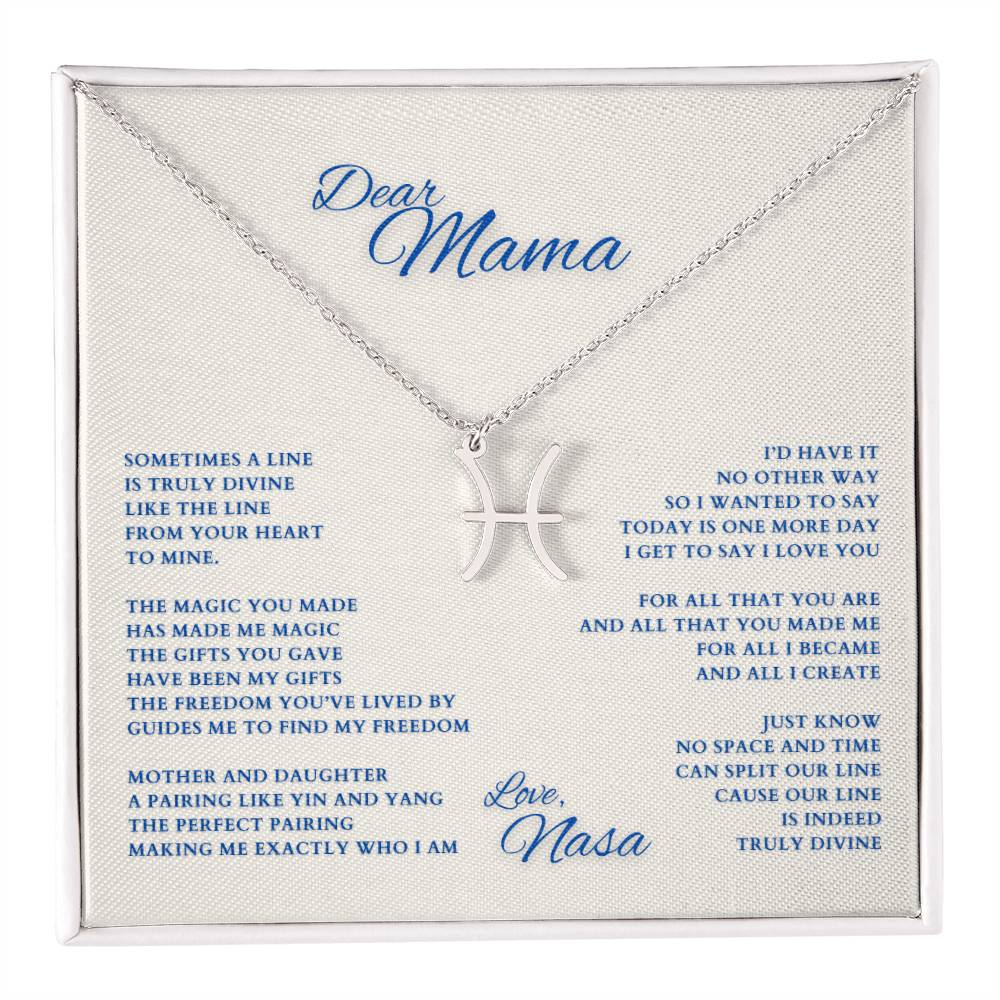 Mom Gift, Gift for Mom, Personalized Name Necklace, Mama Gift, Mom Zodiac Necklace, Custom Name Zodiac Necklace, Mom Christmas Gift, Mother's Day Gift, Gift for Mother