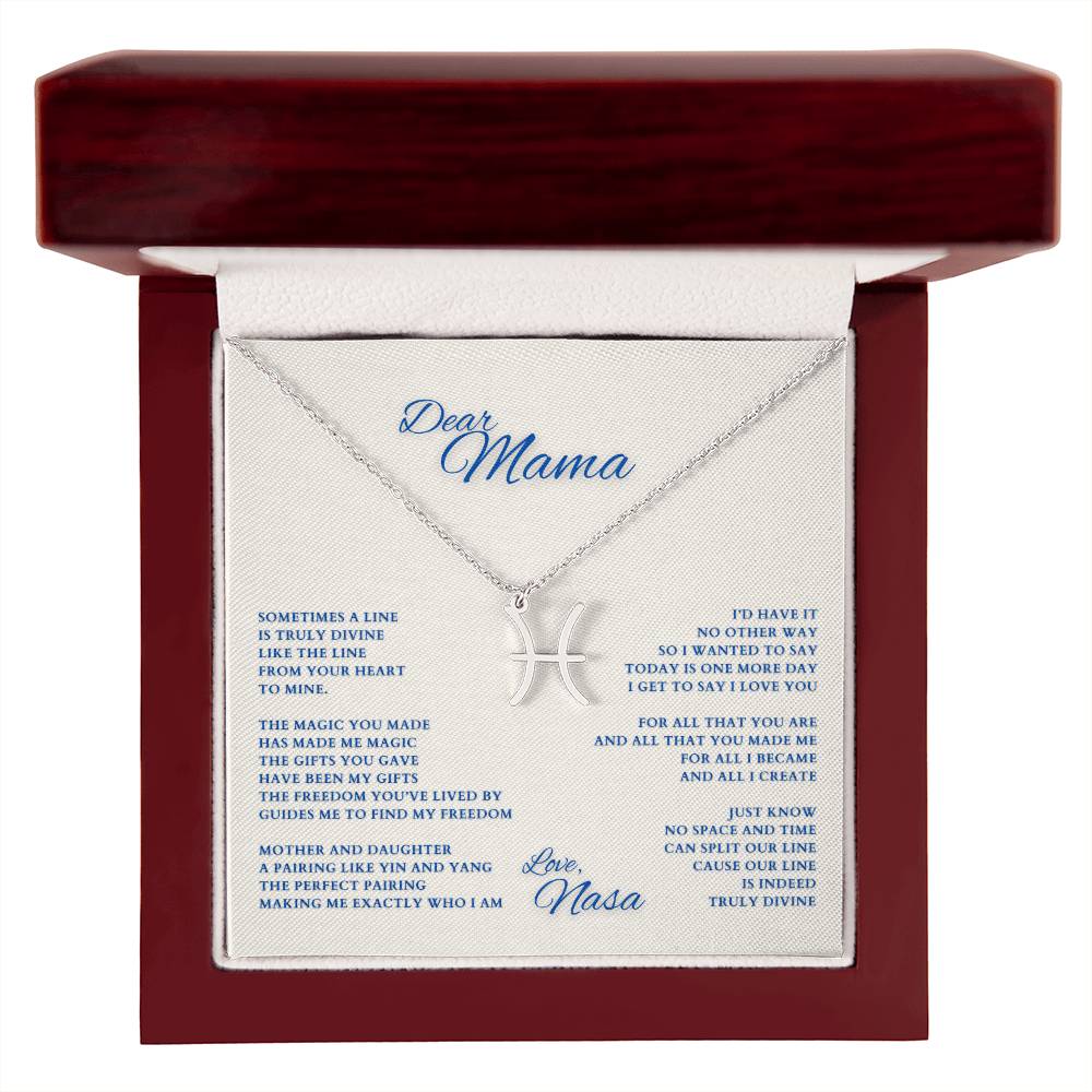 Mom Gift, Gift for Mom, Personalized Name Necklace, Mama Gift, Mom Zodiac Necklace, Custom Name Zodiac Necklace, Mom Christmas Gift, Mother's Day Gift, Gift for Mother