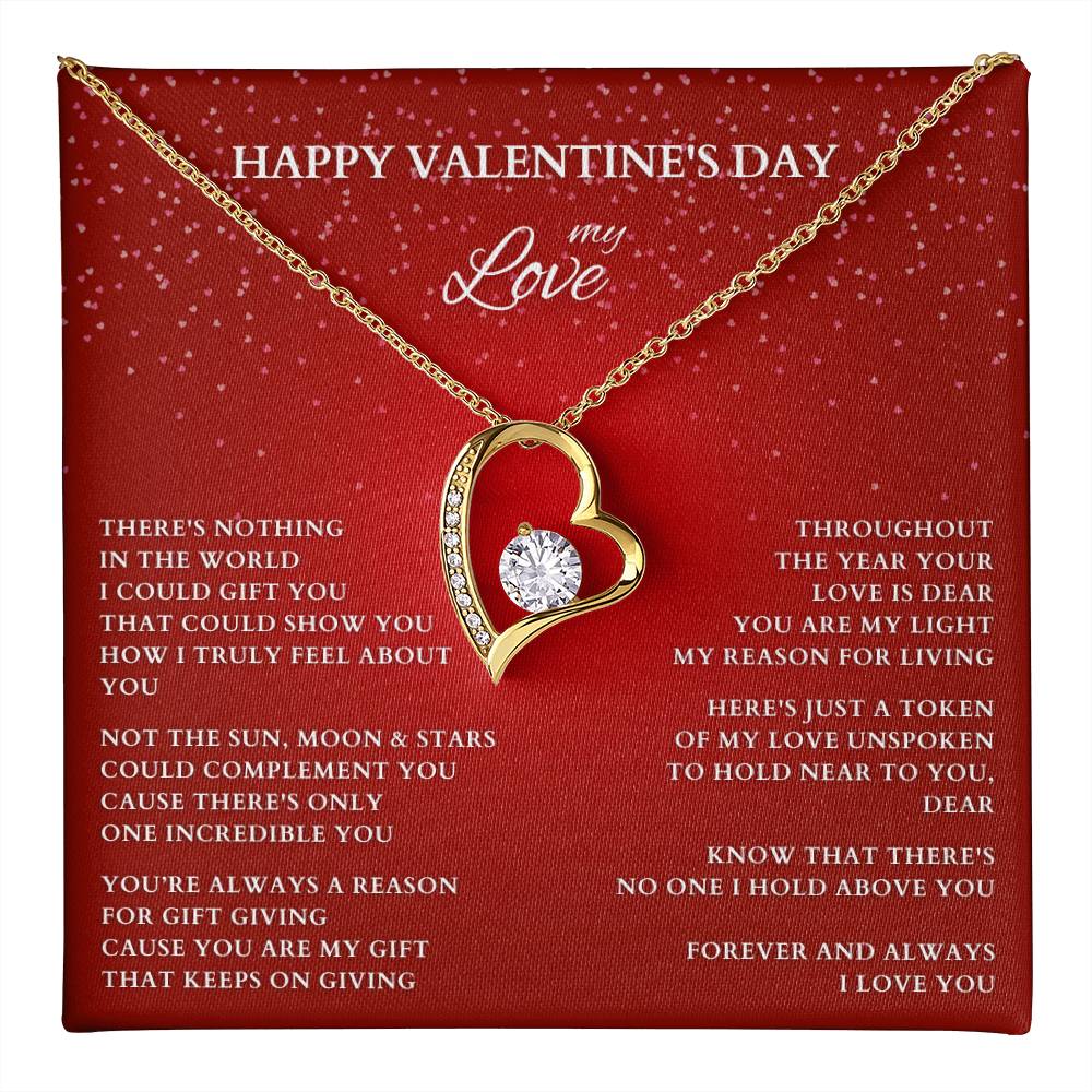 Wife Gift, Girlfriend Gift, Valentine Gift, Happy Valentines Day, Valentine's Day Gift, Wife Necklace, Diamond Necklace, Wife Valentine Gift