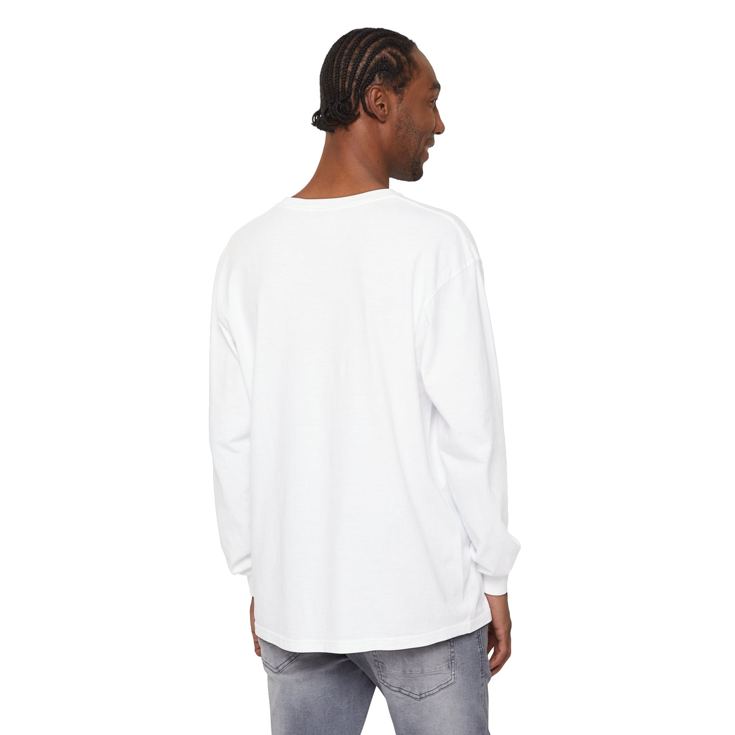 Aesthetic Long Sleeve Shirt, Smile Face Y2K Retro Shirt, 80's Style Smile Graphic, Comfort Colors Unisex Garment-dyed Long Sleeve T-Shirt