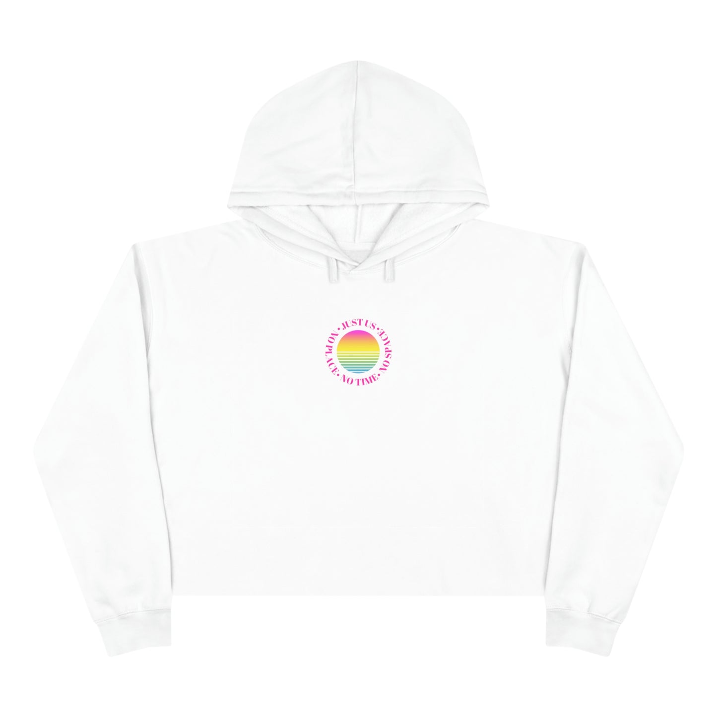 Aesthetic Cropped Hoodie, Hoodie Crop Top, Sunset Cropped Top, Hoodie Women's Cropped Fleece Pullover