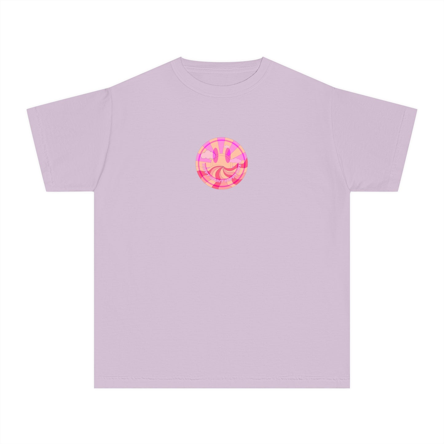 Kids Retro Smile T shirt, Youth Happy Spirit Happy Mind, Aesthetic t shirt, Graphic tee, Tumblr Tshirt, Trendy Oversized Comfort Colors Tee