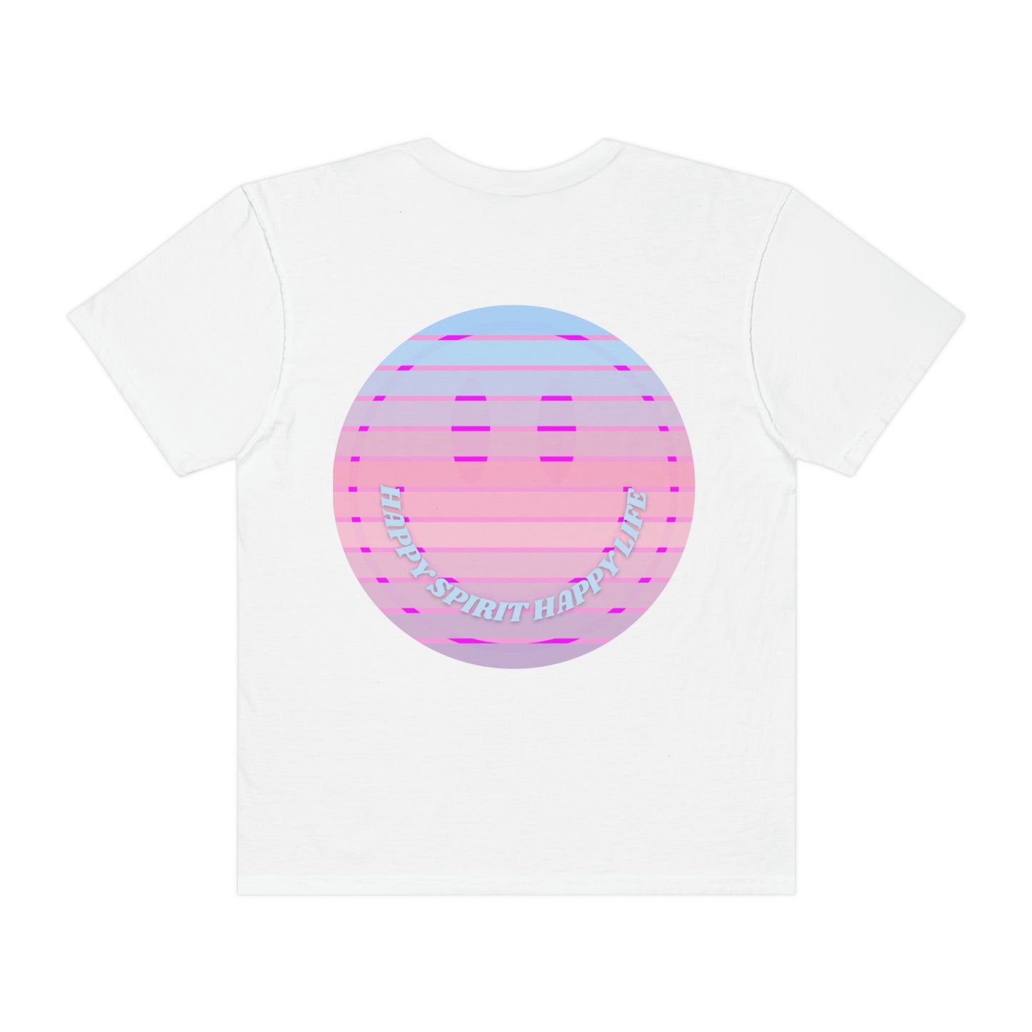 Aesthetic Retro Smile Lilac Tshirt, Happy Spirit Happy Mind, Aesthetic t shirt, Graphic Tumblr Tshirt, Trendy Oversized Vintage Style Tee