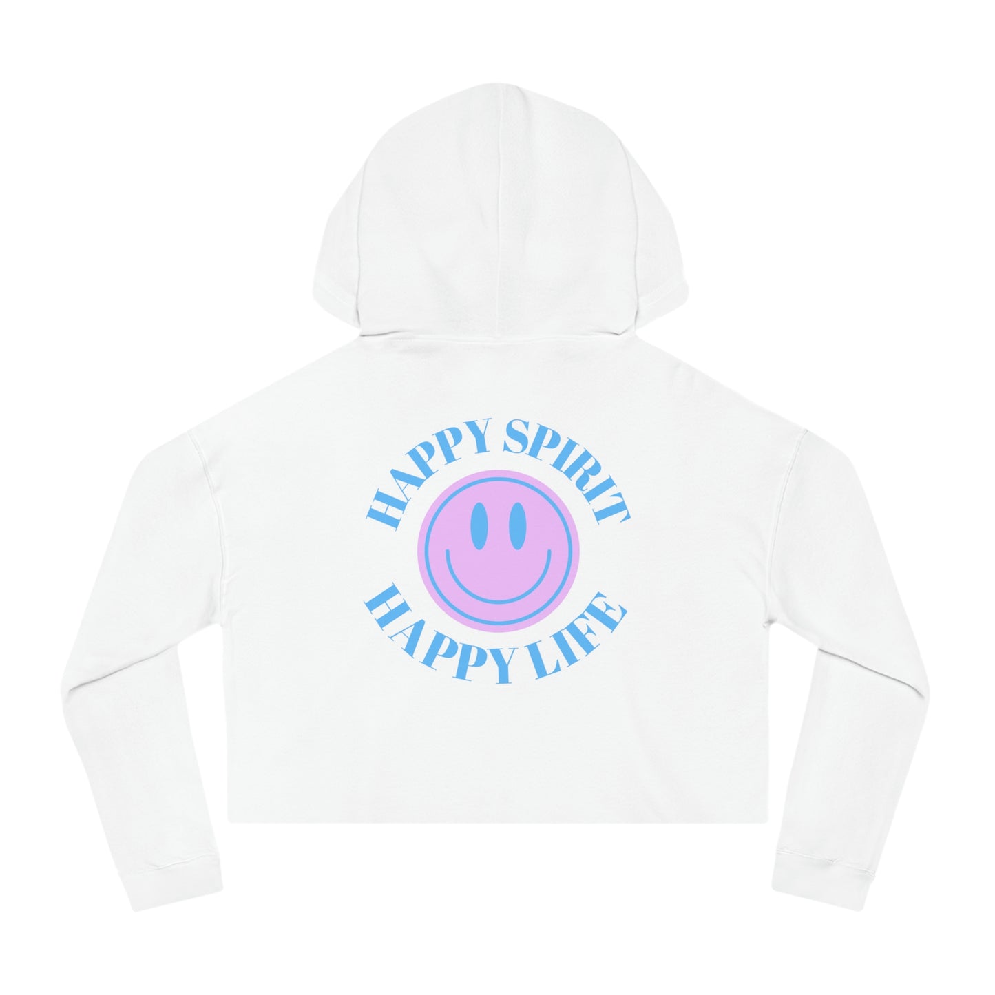 Happy Spirit Happy Life Smile Face Cropped Hoodie, Tie Dye Crop Hoodie, Smile Face Crop Hoodie, Tie Dye Crop Hoodie Smile Face, Mental Health Hoodie