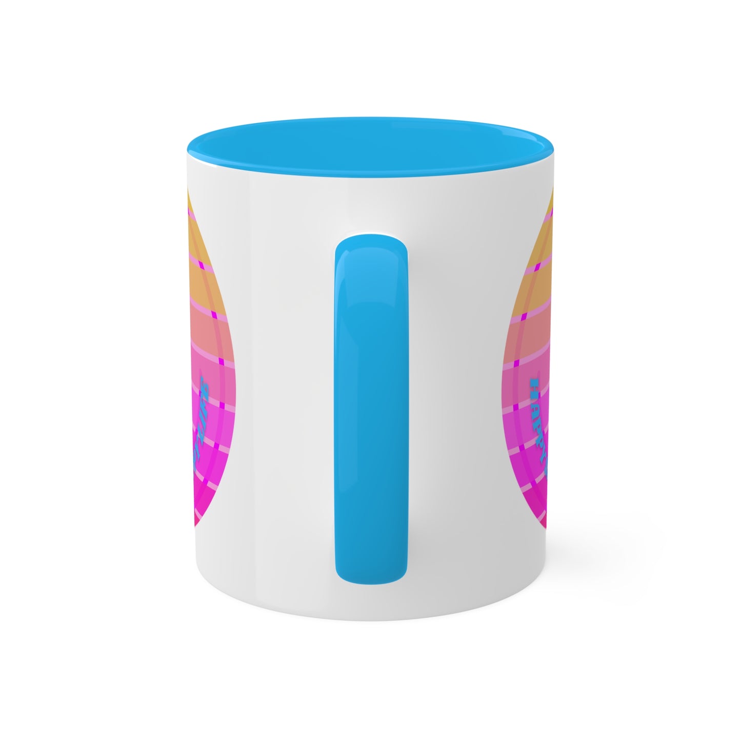 Retro Happy Spirit Happy Life Aesthetic Mug, Smile Face Mug, Trendy Coffee Mug, Tumblr Mug, Aesthetic Happy Life Gift, Aesthetic Mug