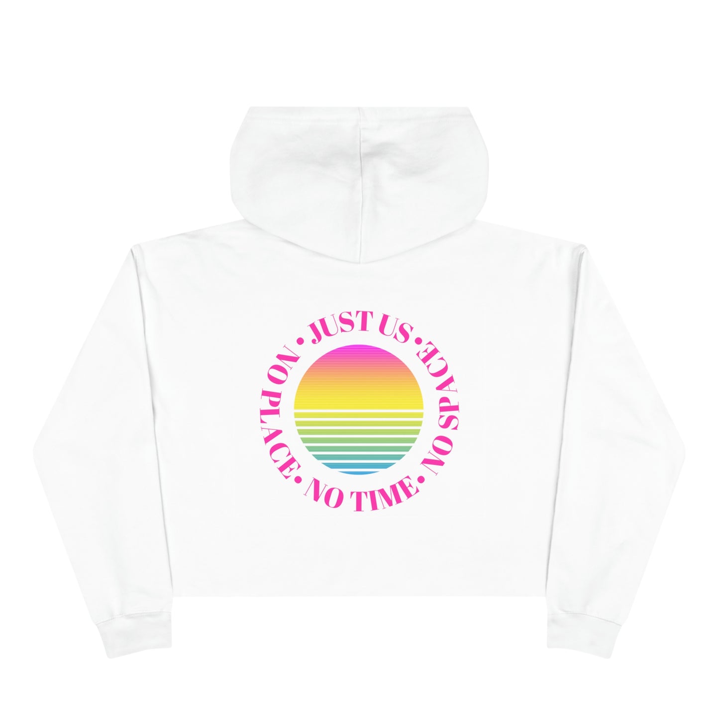 Aesthetic Cropped Hoodie, Hoodie Crop Top, Sunset Cropped Top, Hoodie Women's Cropped Fleece Pullover