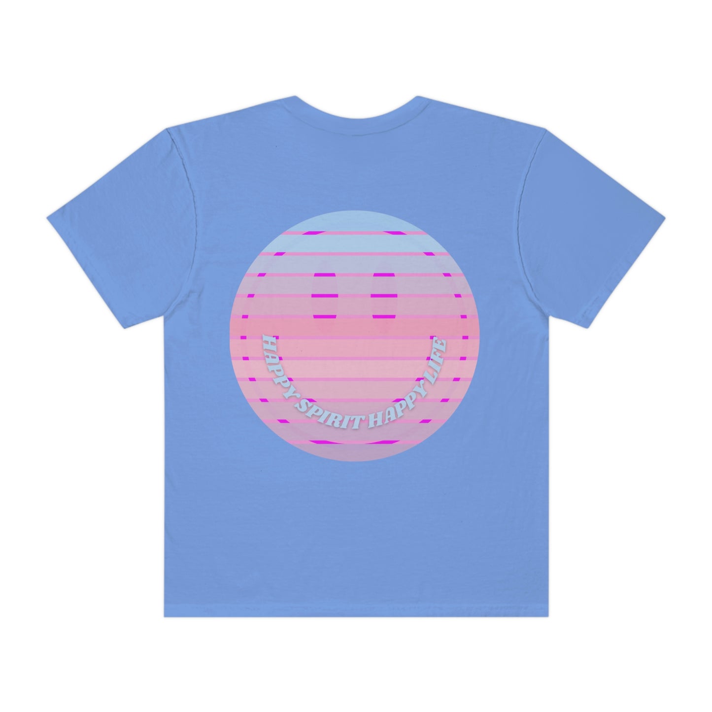 Aesthetic Retro Smile Lilac Tshirt, Happy Spirit Happy Mind, Aesthetic t shirt, Graphic Tumblr Tshirt, Trendy Oversized Vintage Style Tee
