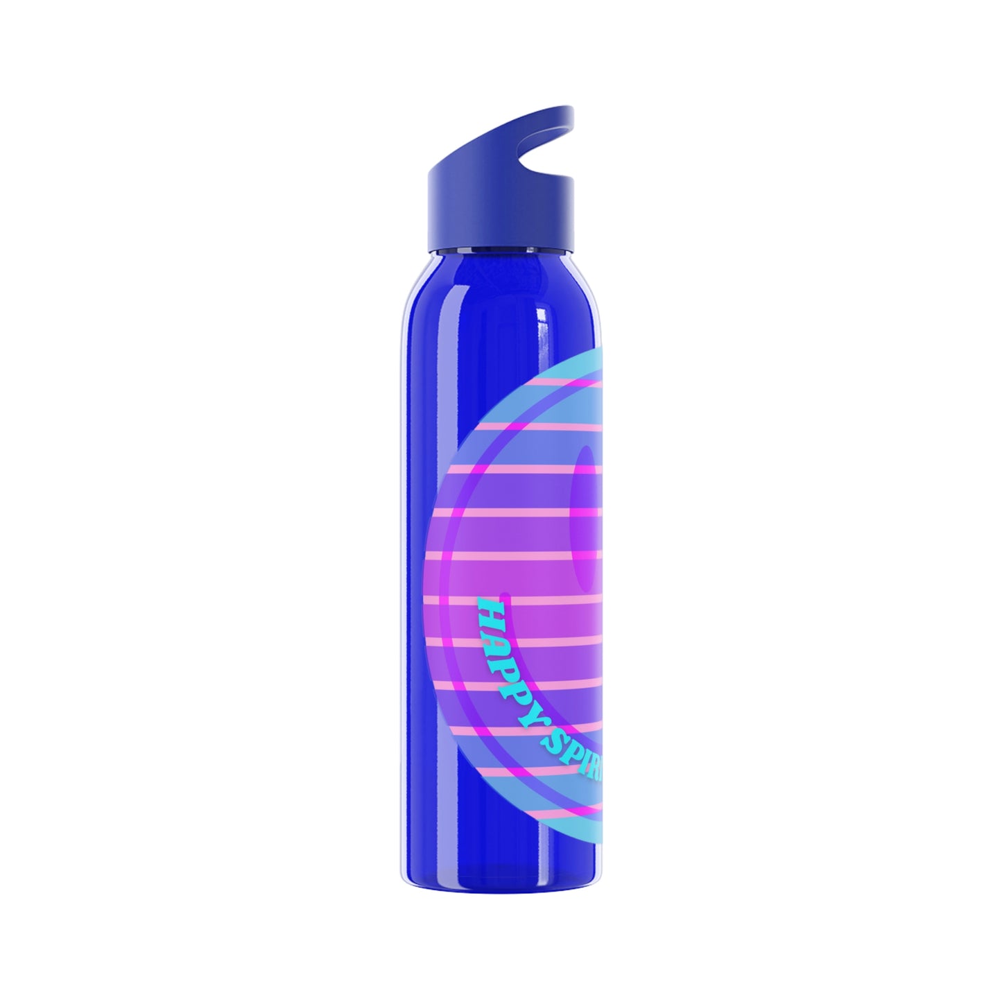 Aesthetic Happy Spirit Happy Life Water Bottle, Aesthetic Pink, Smile Face, Trendy Tumblr Bottle, Happy Mind Tumbler, BPA Free Smil