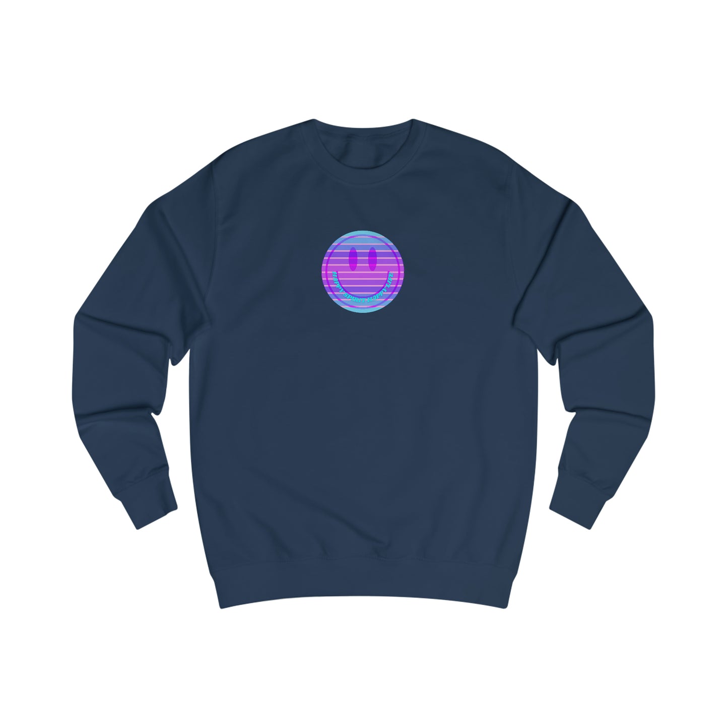 Happy Spirit Happy Life Sweatshirt, Mental Health Awareness Sweatshirt, Smile Sweatshirt, Smile Face Crewneck, Vsco Girl, Y2k Top