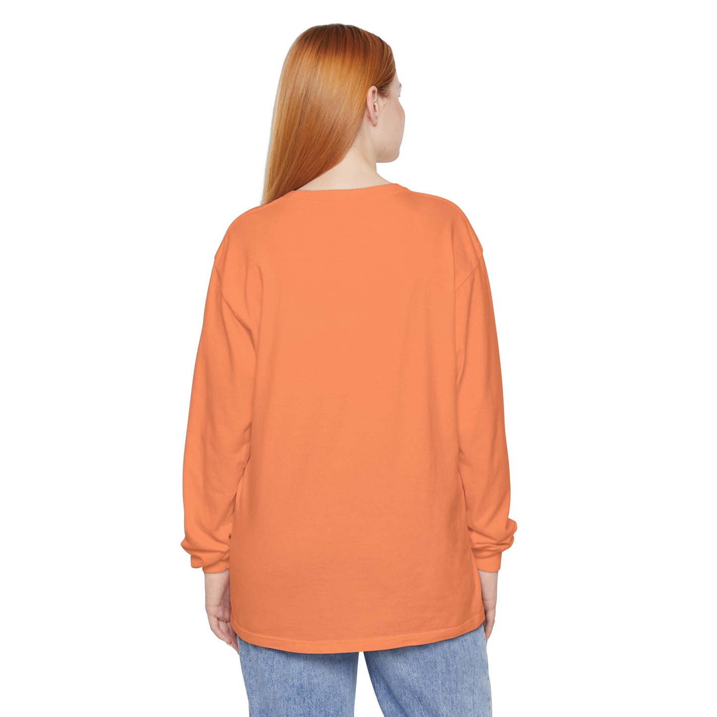 Aesthetic Long Sleeve Shirt, Smile Face Y2K Retro Shirt, 80's Style Smile Graphic, Comfort Colors Unisex Garment-dyed Long Sleeve T-Shirt