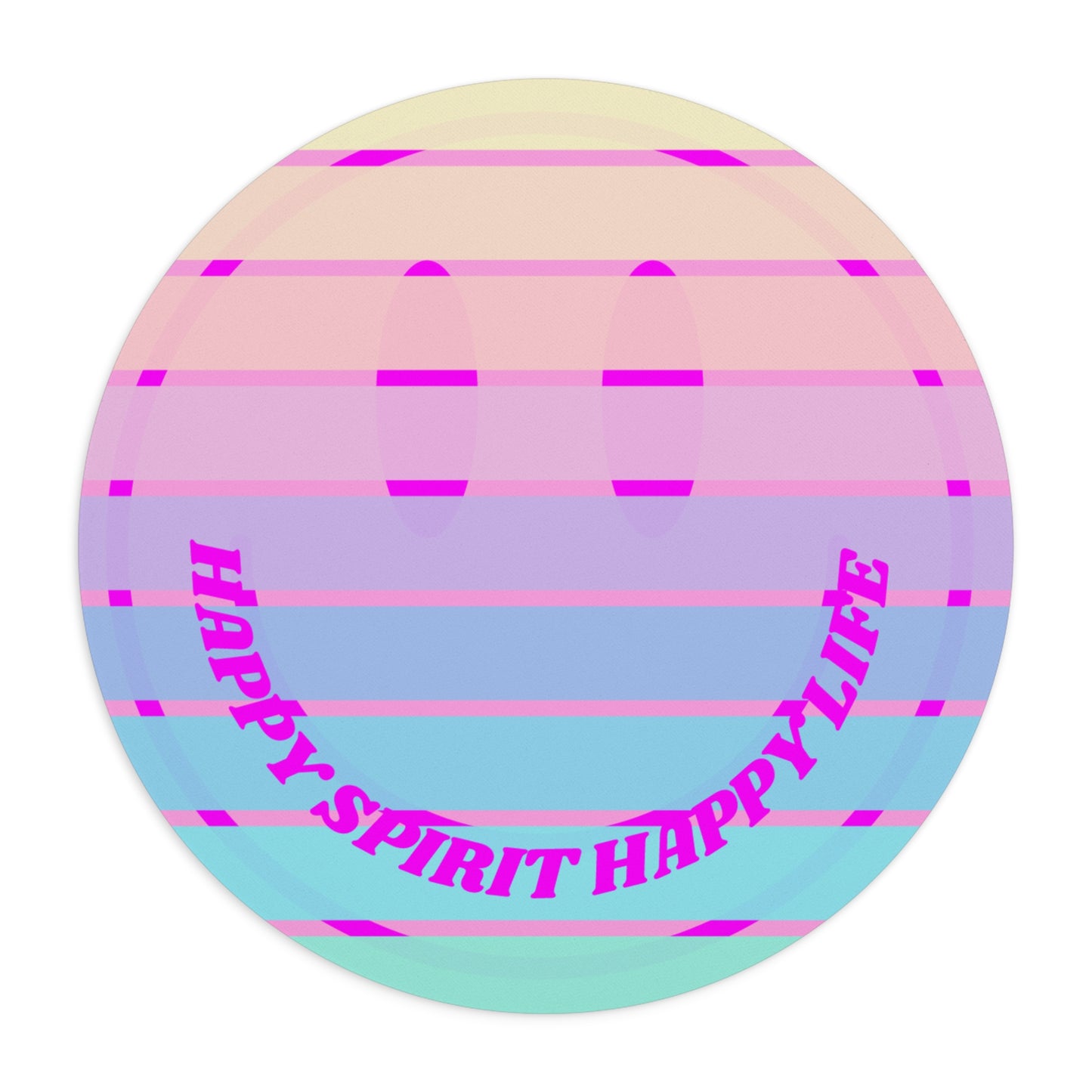Aesthetic Mouse Pad, Happy Spirit Happy Life Aesthetic Mouse Pad, Smile Face Mouse Pad Trendy Mouse Pad, Aesthetic Smile Computer Accessory