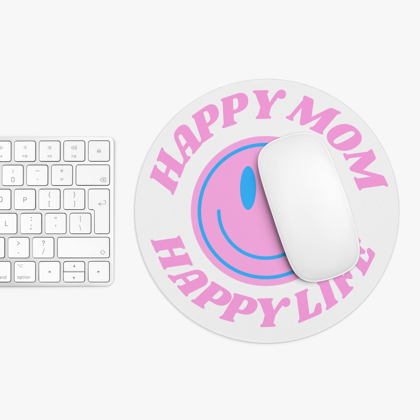 Aesthetic Mom Mouse Pad, Happy Mom Happy Life Aesthetic Mouse Pad, Smile Face Mouse Pad Trendy Mouse Pad, Aesthetic Smile