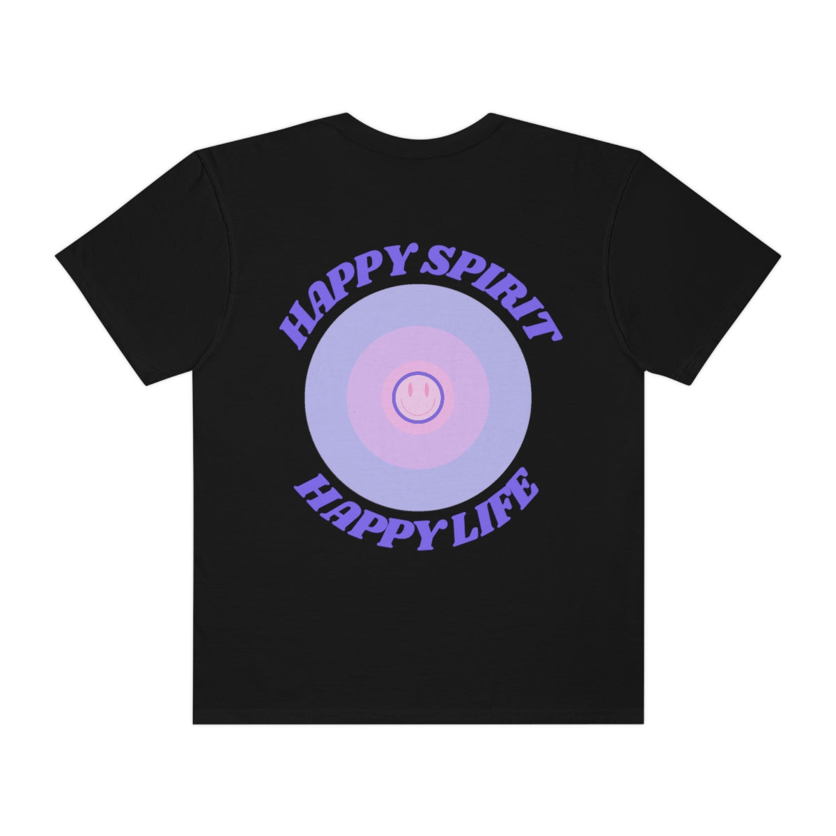 Retro TShirt Happy Spirit Happy Life Happy Mind, Aesthetic Shirt, Graphic Tumblr Tshirt, Trendy Oversized, Vsco girl, Smile Vintage Style