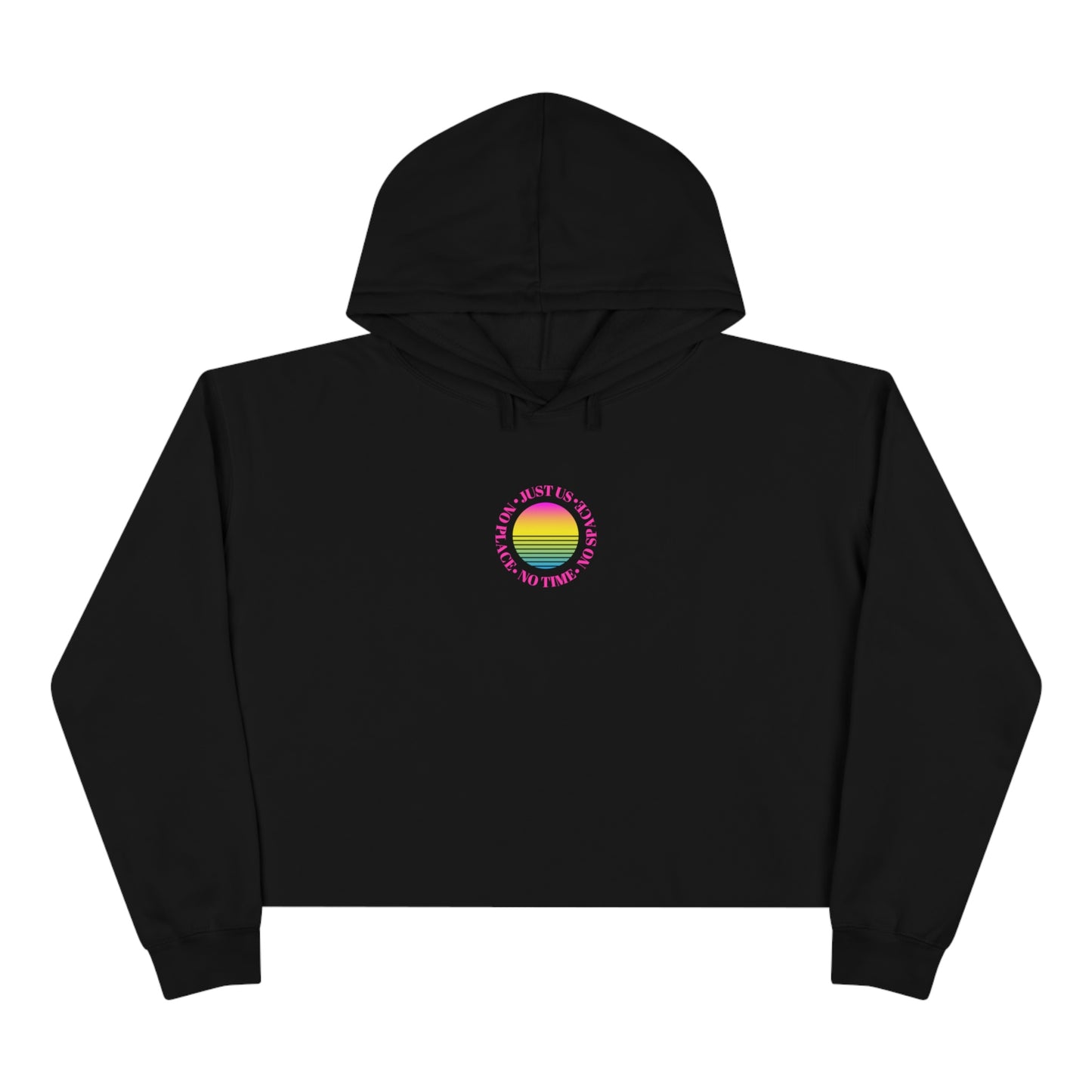 Aesthetic Cropped Hoodie, Hoodie Crop Top, Sunset Cropped Top, Hoodie Women's Cropped Fleece Pullover