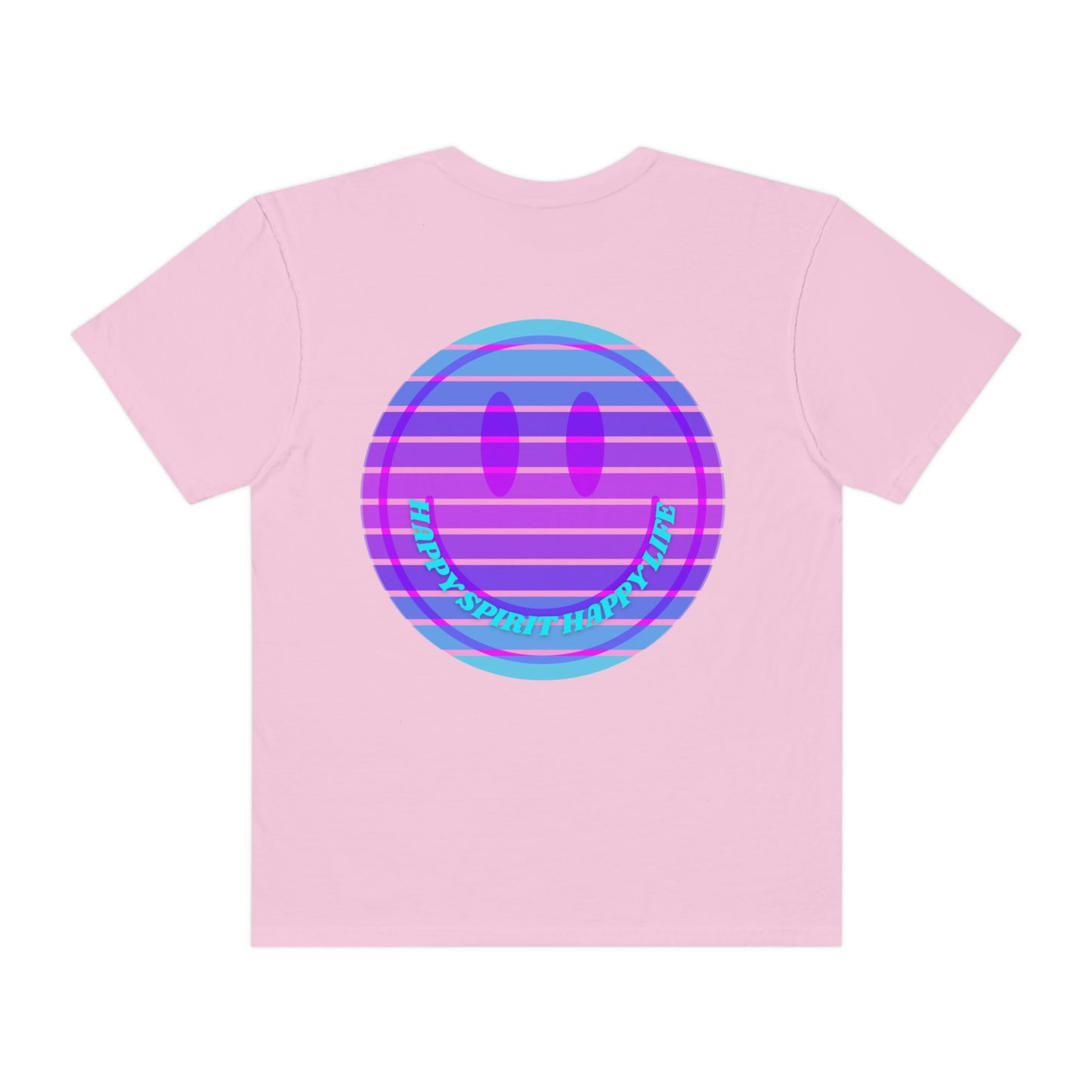 Retro Smile T shirt, Happy Spirit Happy Mind, Aesthetic t shirt, Graphic Tee Tumblr Tshirt, Trendy Oversized, Vsco girl, Comfort Colors