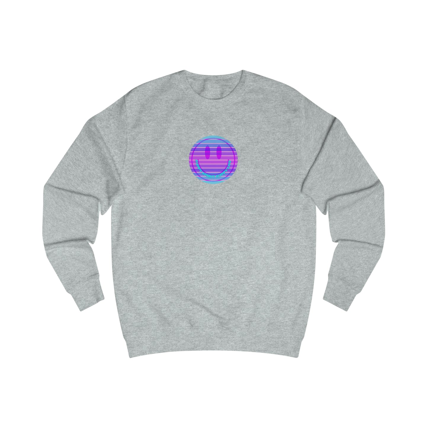 Happy Spirit Happy Life Sweatshirt, Mental Health Awareness Sweatshirt, Smile Sweatshirt, Smile Face Crewneck, Vsco Girl, Y2k Top