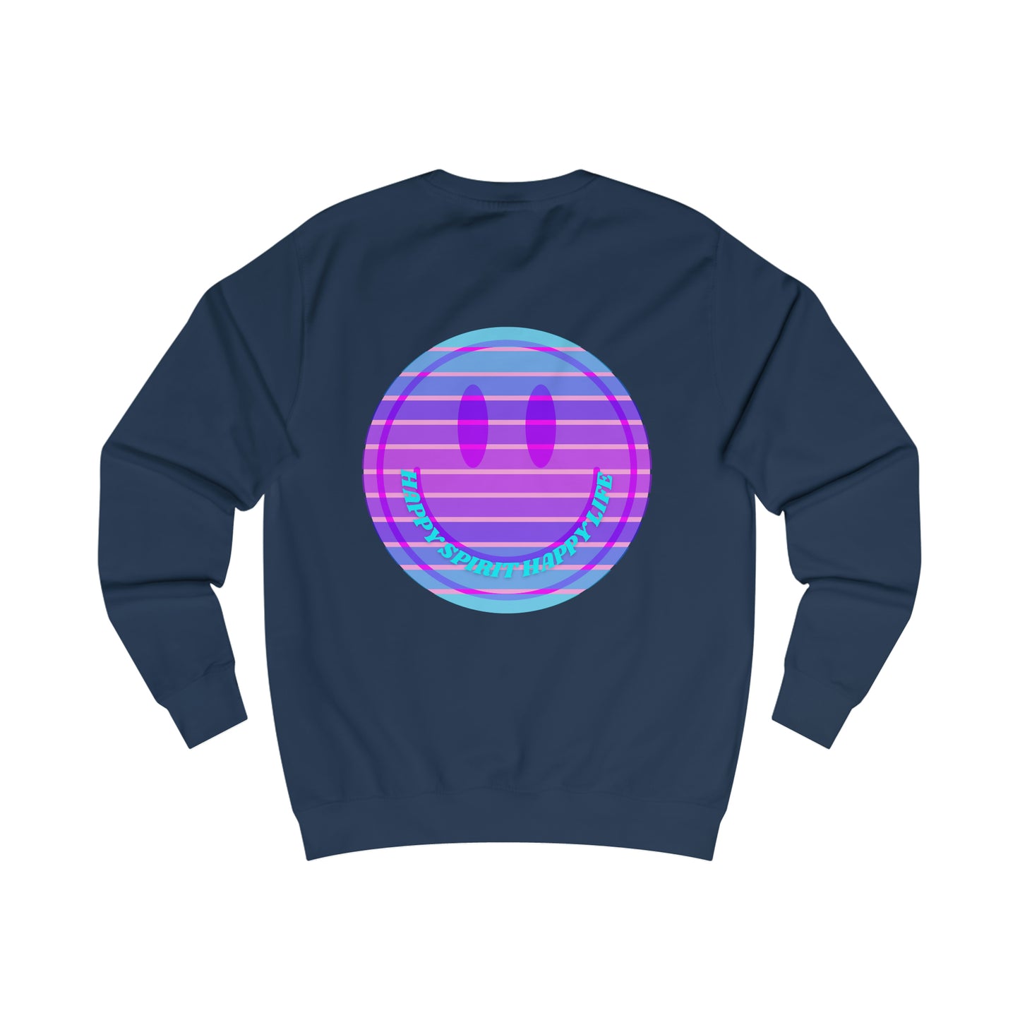 Happy Spirit Happy Life Sweatshirt, Mental Health Awareness Sweatshirt, Smile Sweatshirt, Smile Face Crewneck, Vsco Girl, Y2k Top