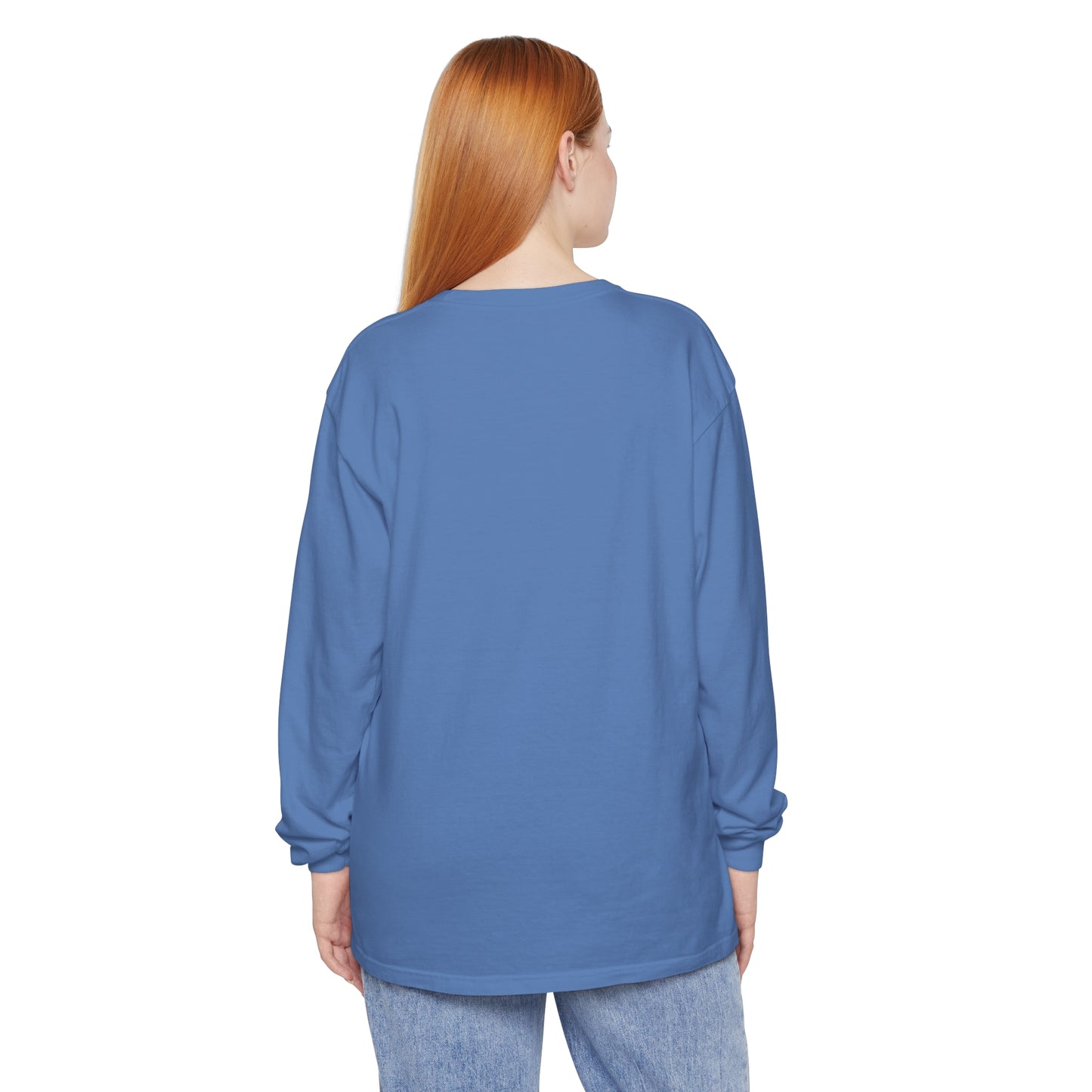 Aesthetic Long Sleeve Shirt, Smile Face Y2K Retro Shirt, 80's Style Smile Graphic, Comfort Colors Unisex Garment-dyed Long Sleeve T-Shirt