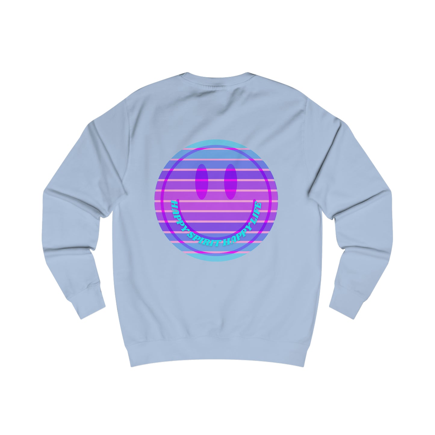 Happy Spirit Happy Life Sweatshirt, Mental Health Awareness Sweatshirt, Smile Sweatshirt, Smile Face Crewneck, Vsco Girl, Y2k Top