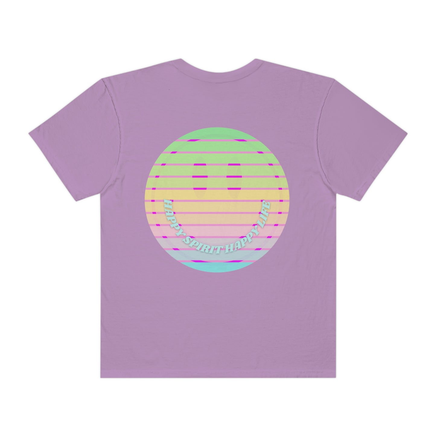 Retro Smile T shirt, Happy Spirit Happy Mind, Aesthetic t shirt, Graphic Tee Tumblr Tshirt, Trendy Oversized, Vsco girl, Comfort Colors