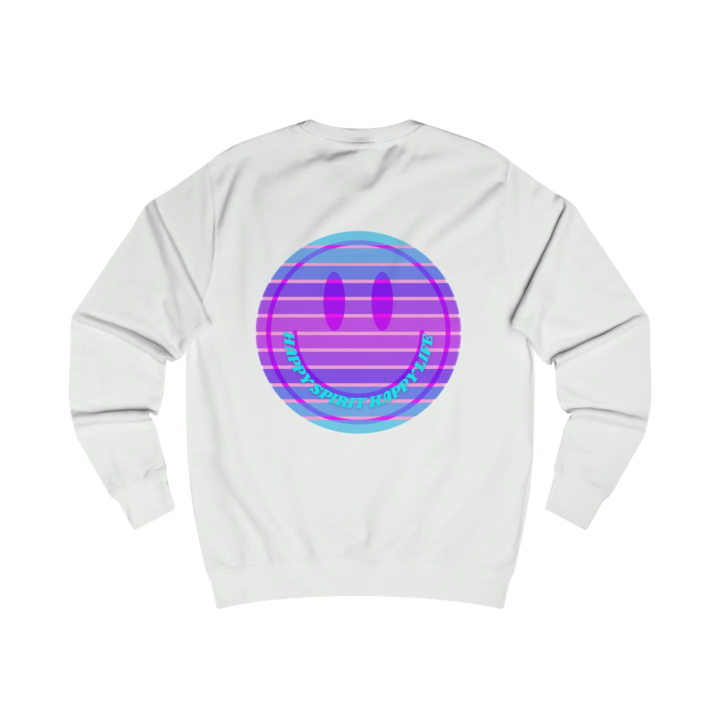 Happy Spirit Happy Life Sweatshirt, Mental Health Awareness Sweatshirt, Smile Sweatshirt, Smile Face Crewneck, Vsco Girl, Y2k Top