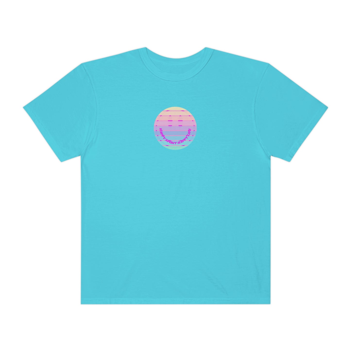 Aesthetic Retro Smile Lilac Tshirt, Happy Spirit Happy Mind, Aesthetic t shirt, Graphic Tumblr Tshirt, Trendy Oversized Vintage Style