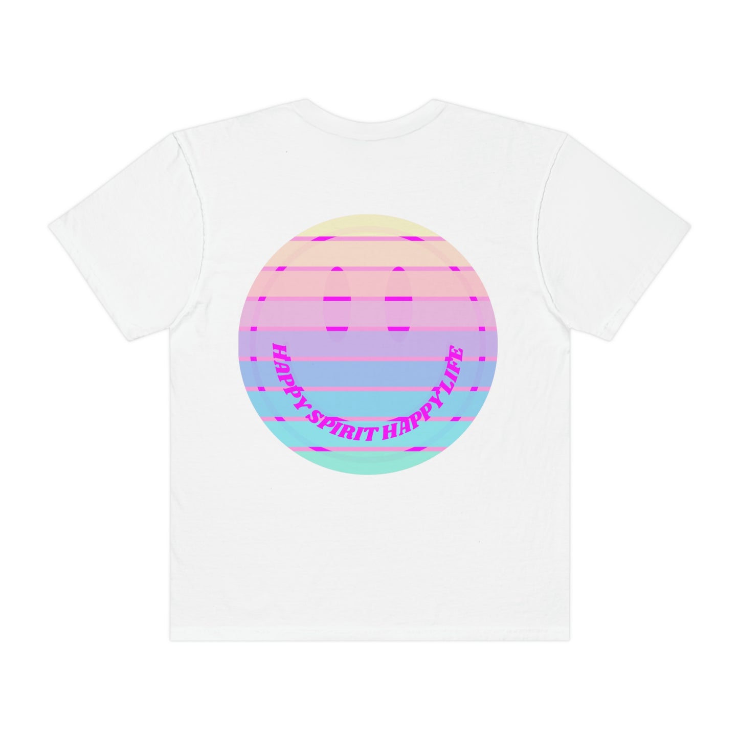 Aesthetic Retro Smile Lilac Tshirt, Happy Spirit Happy Mind, Aesthetic t shirt, Graphic Tumblr Tshirt, Trendy Oversized Vintage Style
