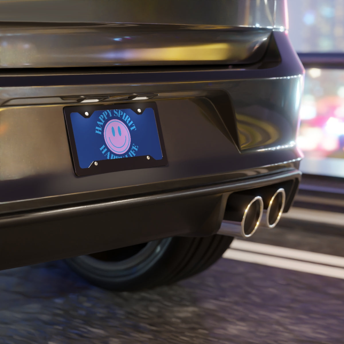 Smile Vanity Plate Purple