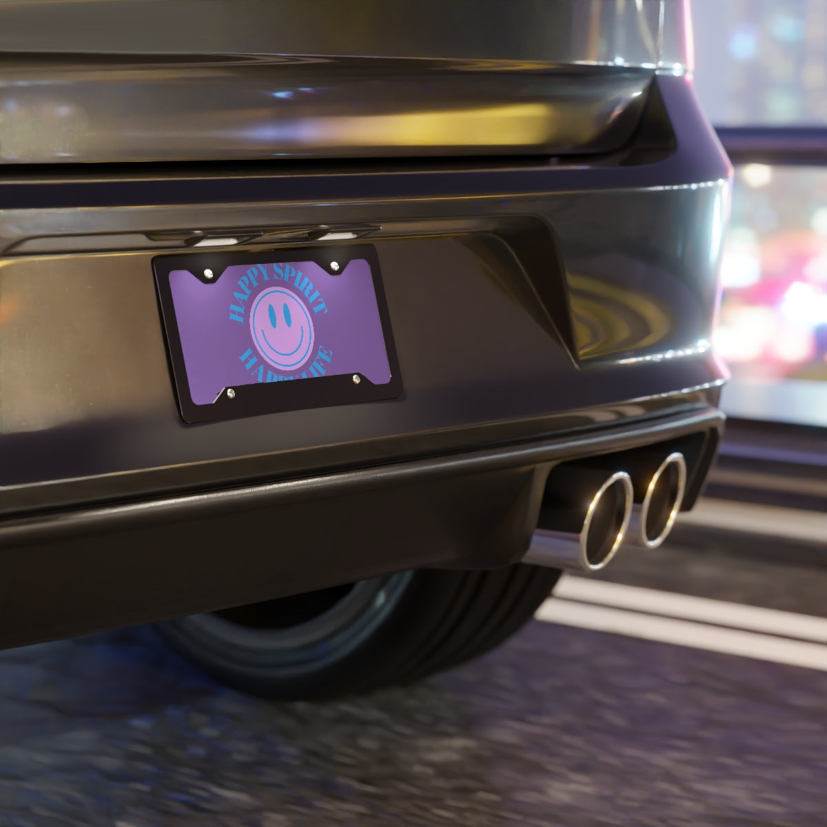 Smile Vanity Plate Purple