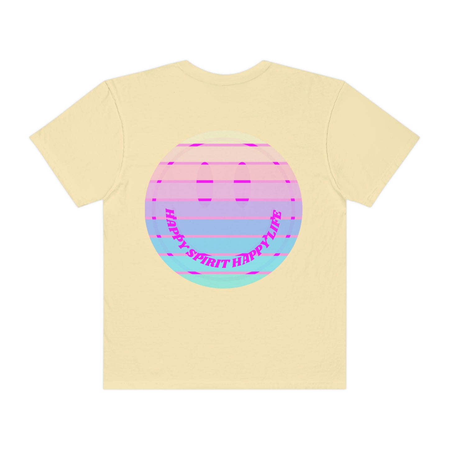 Aesthetic Retro Smile Lilac Tshirt, Happy Spirit Happy Mind, Aesthetic t shirt, Graphic Tumblr Tshirt, Trendy Oversized Vintage Style