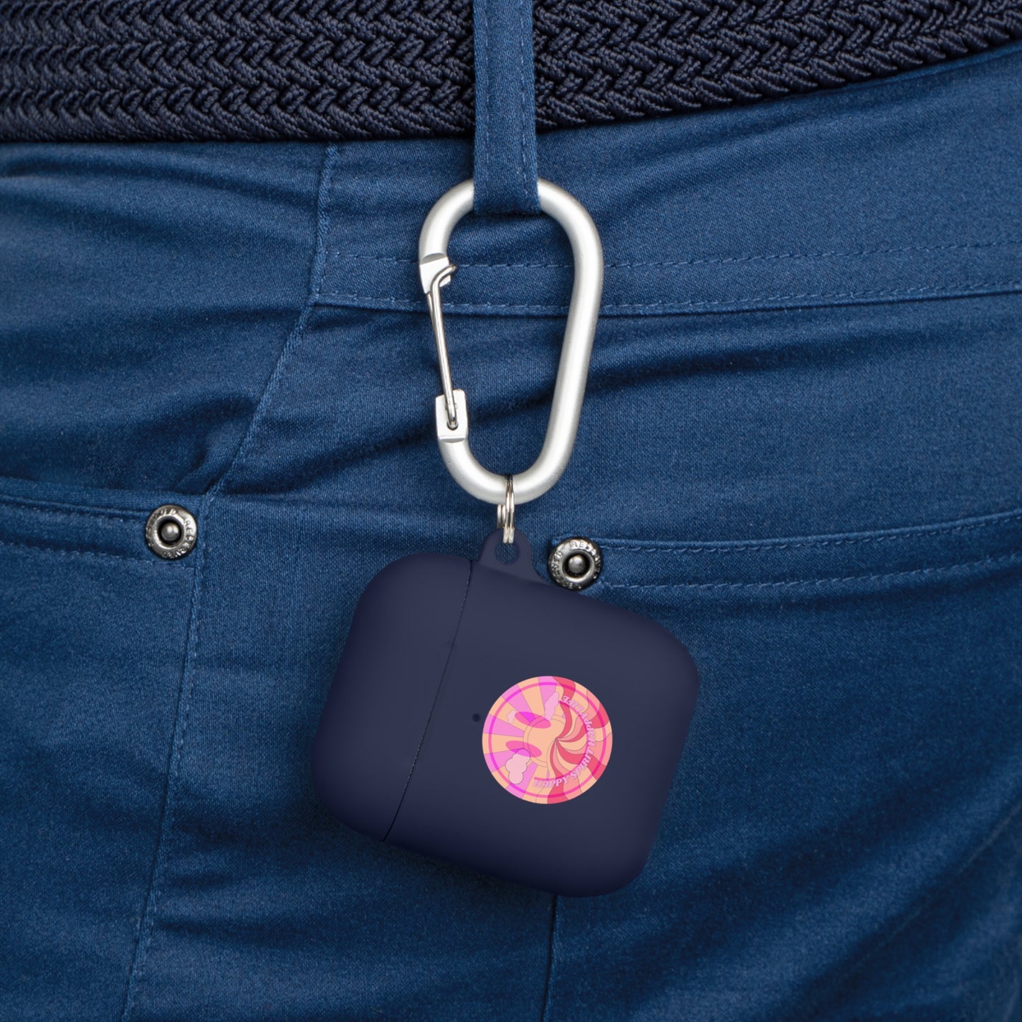 Happy Spirit Happy Life AirPods and AirPods Pro Case Cover, AirPods and AirPods Pro Case Cover, VSCO girl, Aesthetic Smile Protector