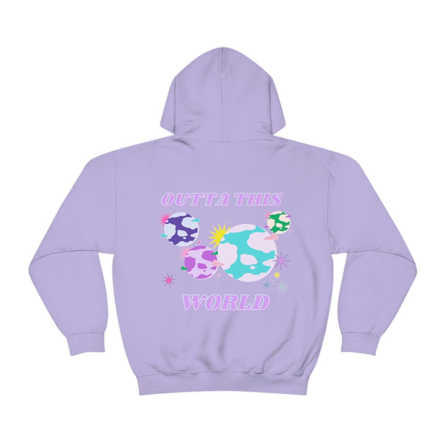 Retro Outta This World Mint Green Pistachio Graphic Hoodie, VSCO Girl Sweatshirt, Tumblr Hoodie, Oversized Trendy Back Print Rare Mint Color