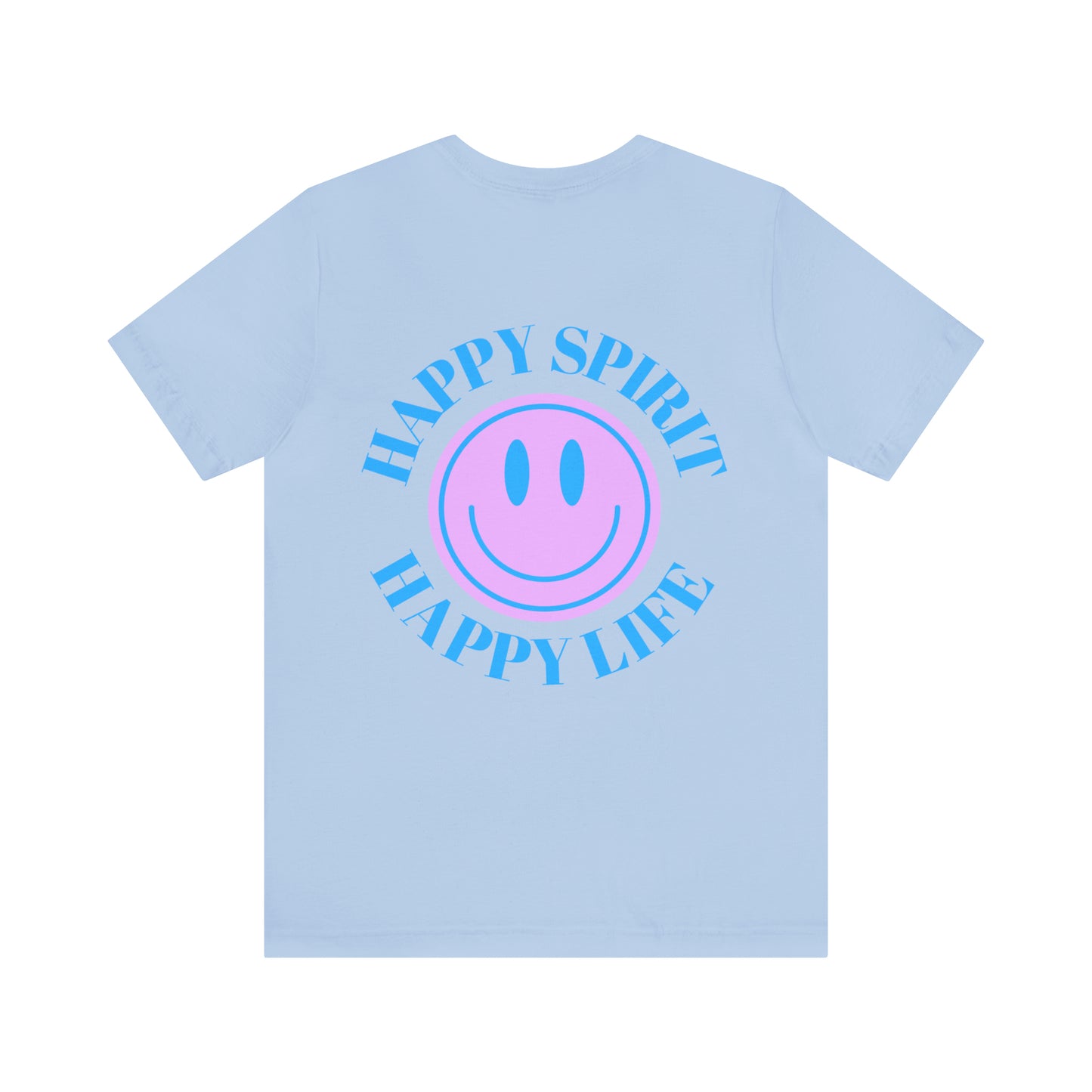 T shirt Happy Life Happy Life- Aesthetic t shirt, graphic tee, Tumblr tshirt, Trendy Oversized, Vsco girl, Happy Mind Happy Spirit