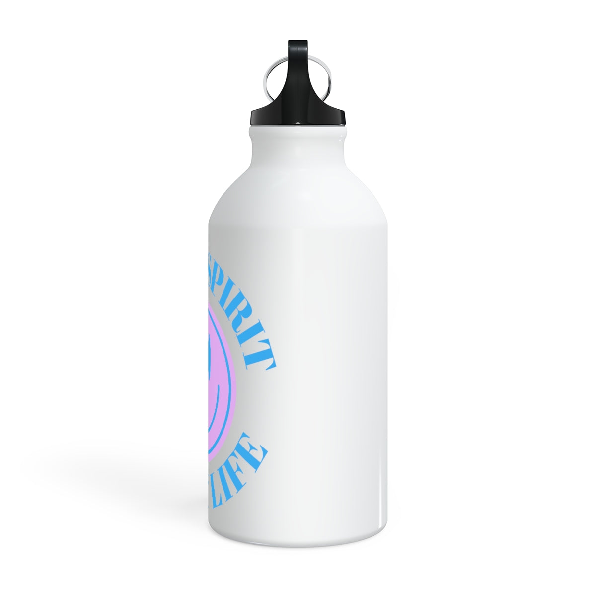 Water Bottle Happy Spirit Happy Life, Aesthetic Pink, Smile Face, Trendy Tumblr Bottle, Tritan Purple Happy Mind Tumbler, BPA Free H2O