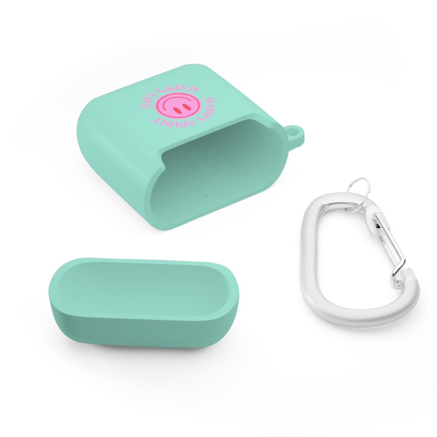 Happy Spirit Happy Life AirPods and AirPods Pro Case Cover, AirPods and AirPods Pro Case Cover, VSCO girl, Smiley Happy Life Protector Case