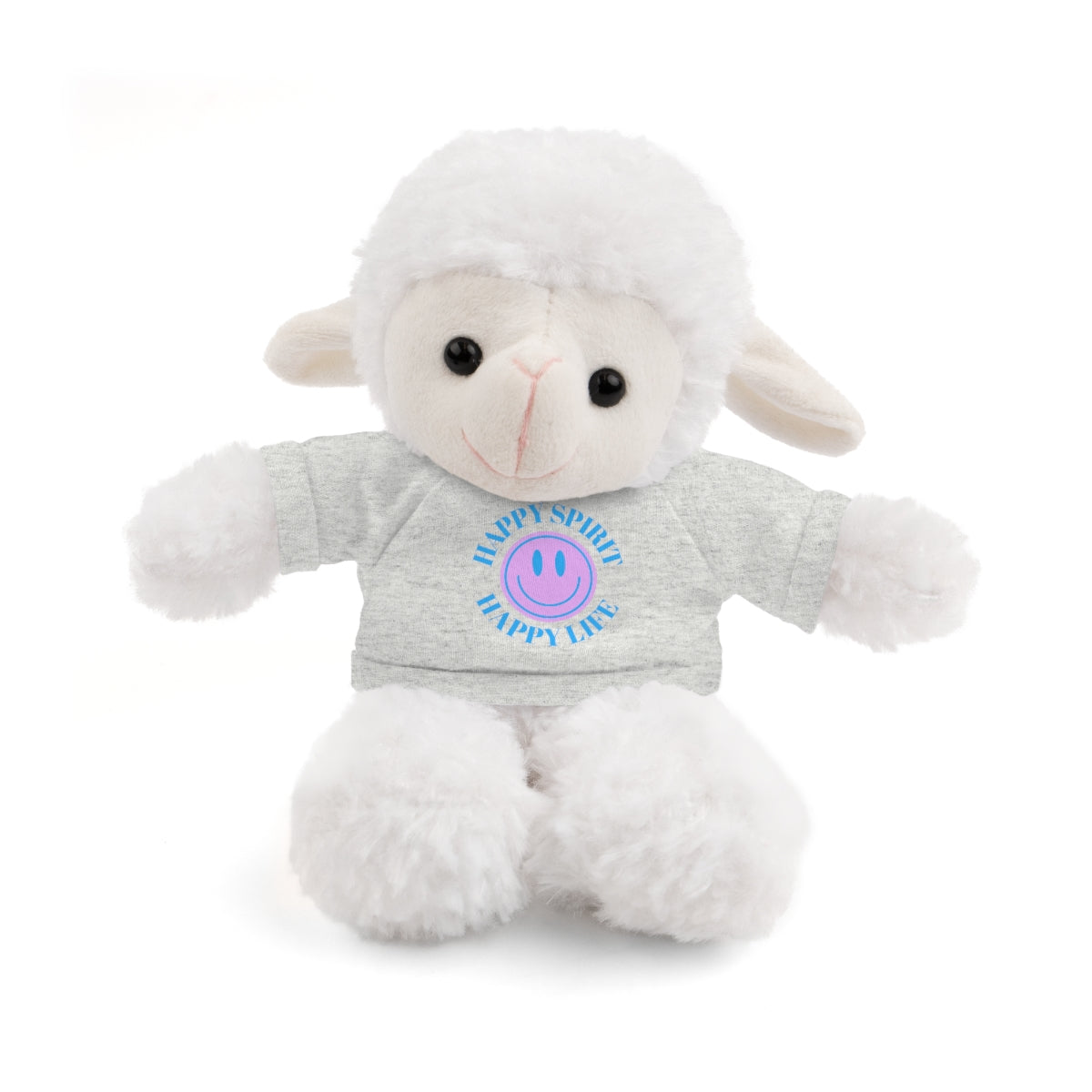 Happy Spirit Happy Life Stuffie, Stuffy, Stuffed Animals with Tee, Happy Mind Gift, Inspo , Love Toy Panda, Bear, Bunny, Jaguar, She