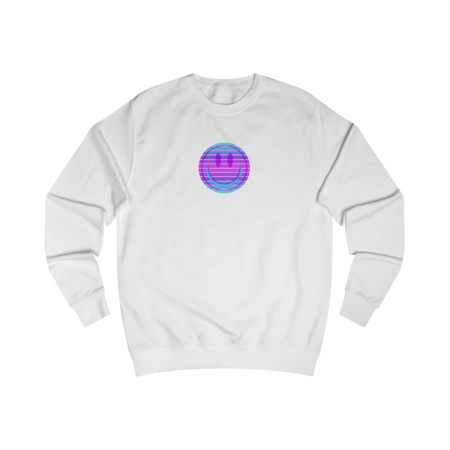 Happy Spirit Happy Life Sweatshirt, Mental Health Awareness Sweatshirt, Smile Sweatshirt, Smile Face Crewneck, Vsco Girl, Y2k Top