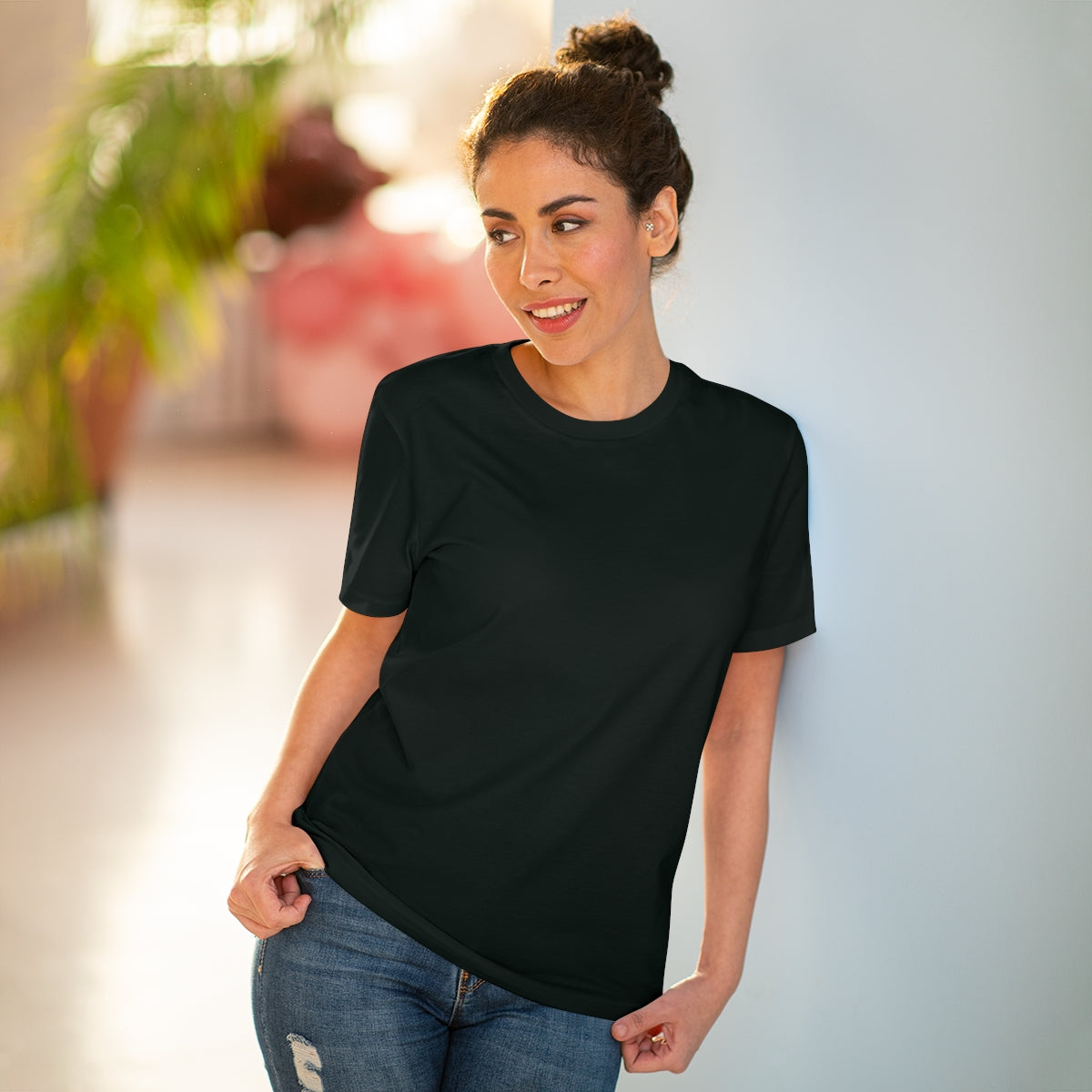 Organic T shirt Happy Spirit Happy Life Aesthetic t shirt, graphic tee, Tumblr t-shirt, Trendy Oversized, Vsco girl, Happy Mind Unisex