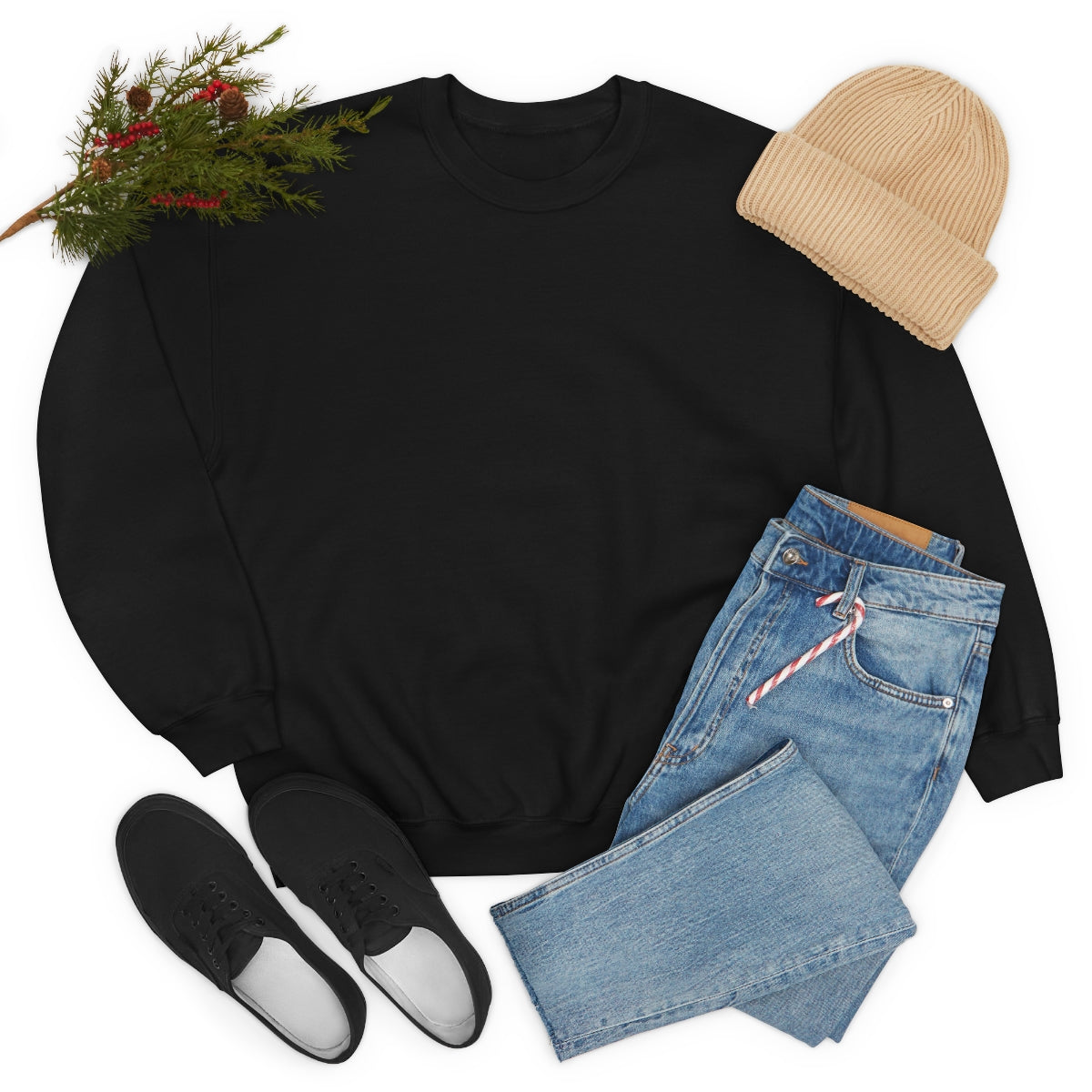 Happy Spirit Happy Life Sweatshirt, Gildan VSCO Girl Crewneck, Oversized Tumblr, Back Print Smile Happy Mind Trendy, Beach Lake Cover Up
