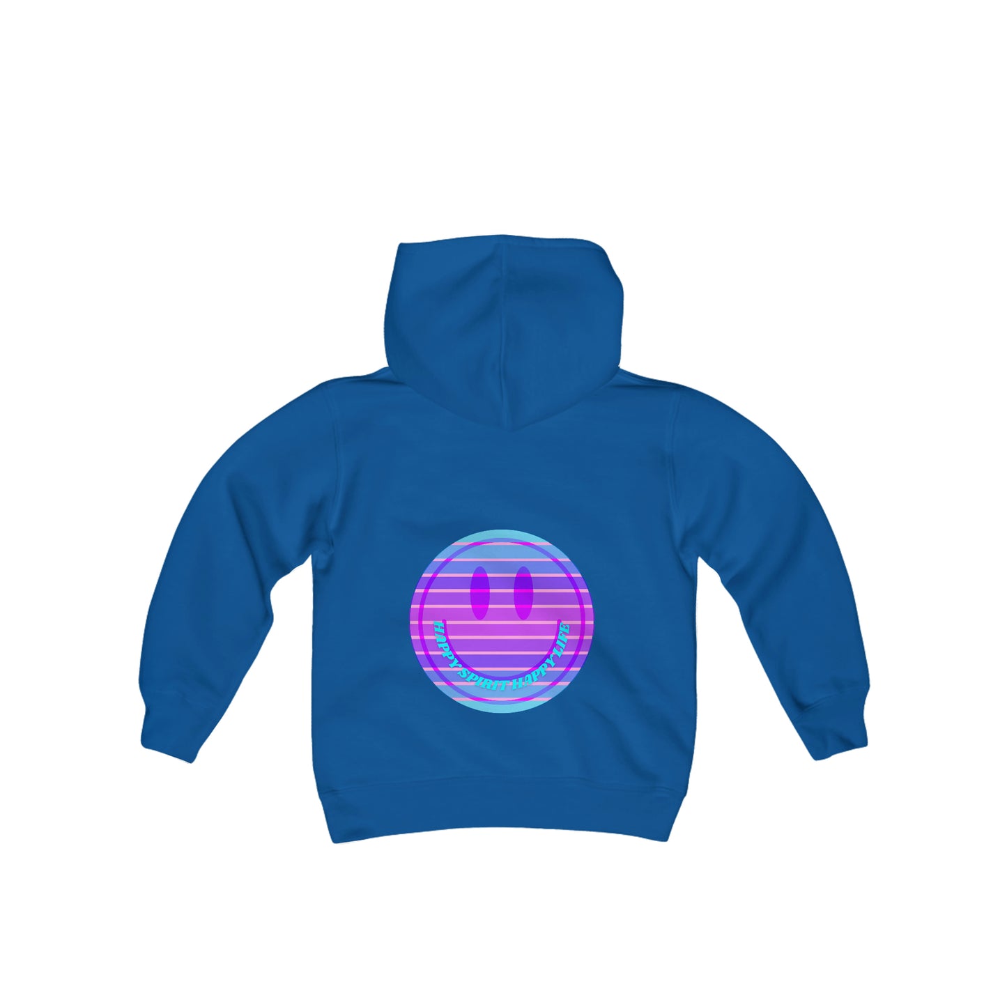 Happy Spirit Happy Life Youth Hoodie, Happy Mind Hoodie, Mental Health Hoodie, Smile Face Hoodie, Y2K Hoodie, Youth Hooded Sweatshirt