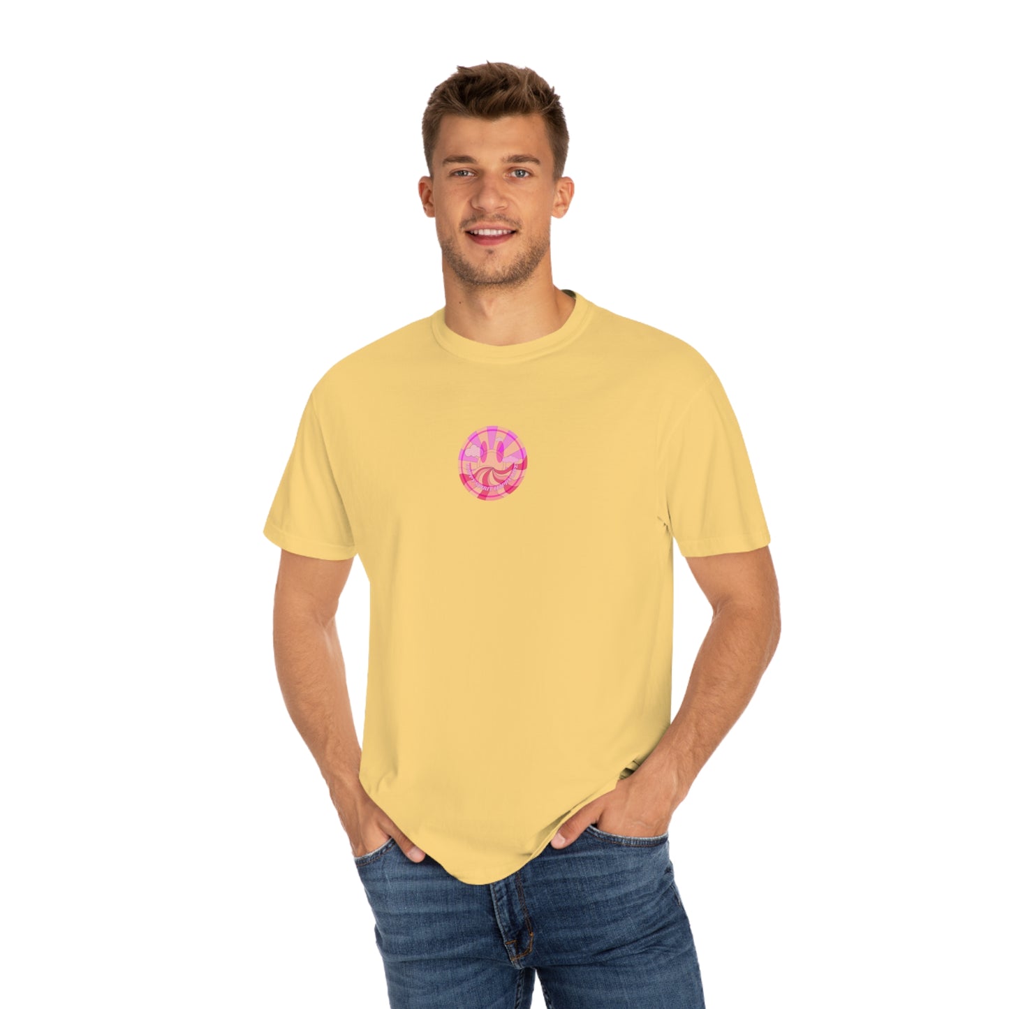 Retro Smile T shirt, Happy Spirit Happy Mind, Aesthetic t shirt, Graphic tee, Tumblr Tshirt, Trendy Oversized, Vsco girl, Comfort Colors Tee