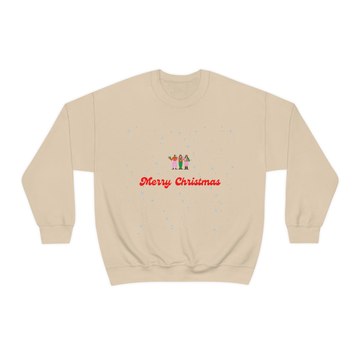 Pink Nutcracker Merry and Bright Minimalist Sweatshirt, Blue Nutcracker Sweatshirt, Trendy Christmas Sweatshirt, Pastel Xmas Crewneck