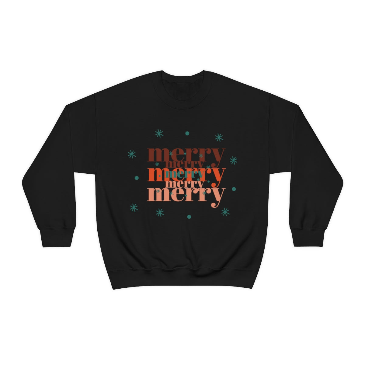 Merry Merry Merry, Christmas, Holiday Sweatshirt, Minimalist Sweatshirt, Oversized VSCO Girl, Tumblr, Unisex Heavy Blend Crewneck