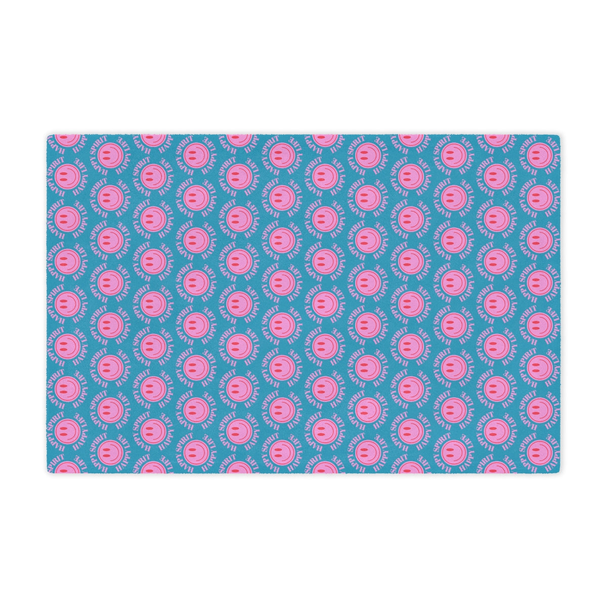 Adult Pink Smile Minky Blanket, Happy Spirit Happy Life Happy Mind Blanket, Aesthetic Blanket, Adult Fleece Smile Pink Y2k Throw