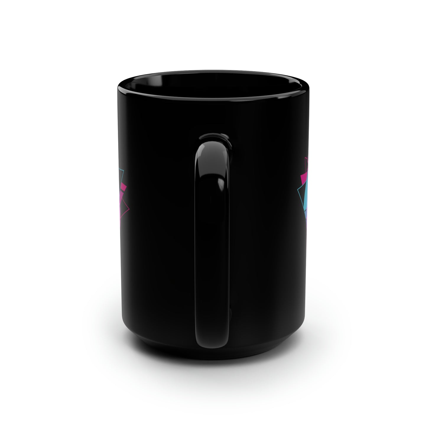 Mug, 15 Oz Retro Happy Spirit Happy Life Aesthetic Mug, Smile Face Mug, Trendy Coffee Mug, Tumblr Mug, Aesthetic Happy Life Gift, Black Mug