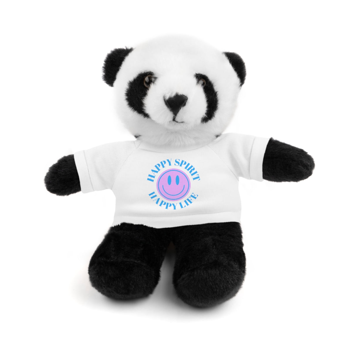 Happy Spirit Happy Life Stuffie, Stuffy, Stuffed Animals with Tee, Happy Mind Gift, Inspo , Love Toy Panda, Bear, Bunny, Jaguar, She