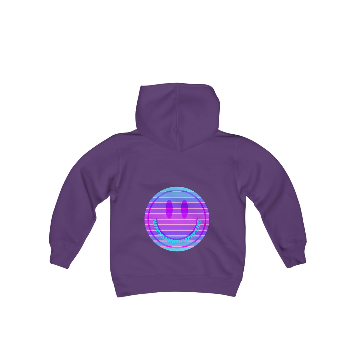 Happy Spirit Happy Life Youth Hoodie, Happy Mind Hoodie, Mental Health Hoodie, Smile Face Hoodie, Y2K Hoodie, Youth Hooded Sweatshirt