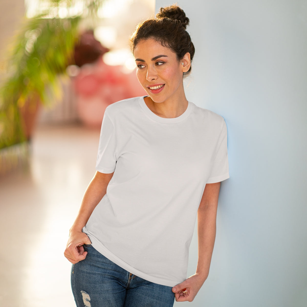 Organic T shirt Happy Spirit Happy Life Aesthetic t shirt, graphic tee, Tumblr t-shirt, Trendy Oversized, Vsco girl, Happy Mind Unisex