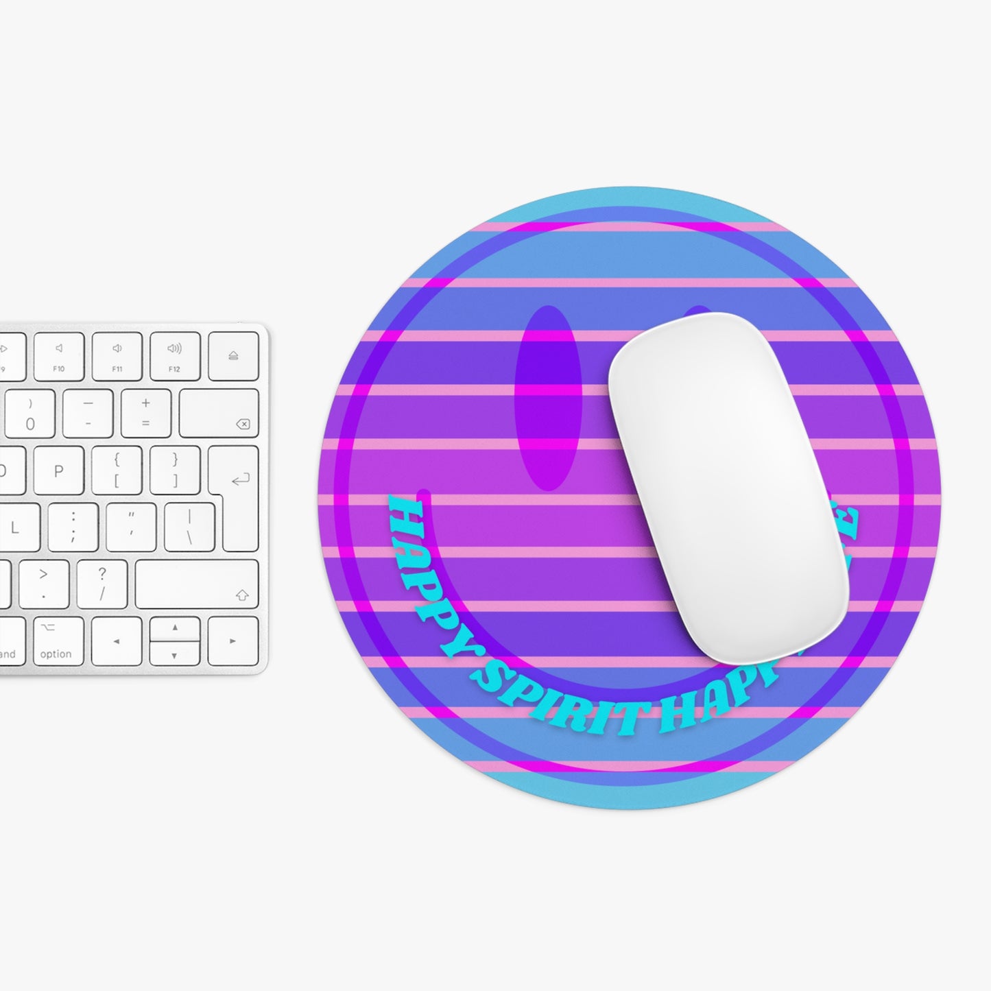 Aesthetic Mouse Pad, Happy Spirit Happy Life Aesthetic Mouse Pad, Smile Face Mouse Pad Trendy Mouse Pad, Aesthetic Smile Computer Accessory