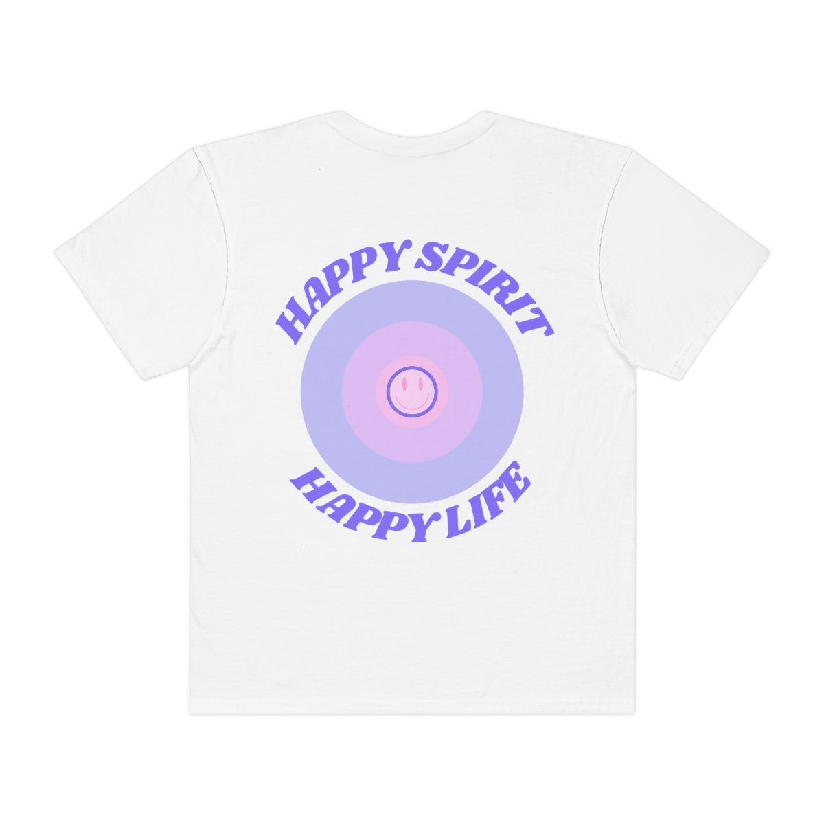 Retro TShirt Happy Spirit Happy Life Happy Mind, Aesthetic Shirt, Graphic Tumblr Tshirt, Trendy Oversized, Vsco girl, Smile Vintage Style